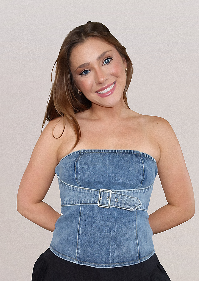 BETSY DENIM TOP