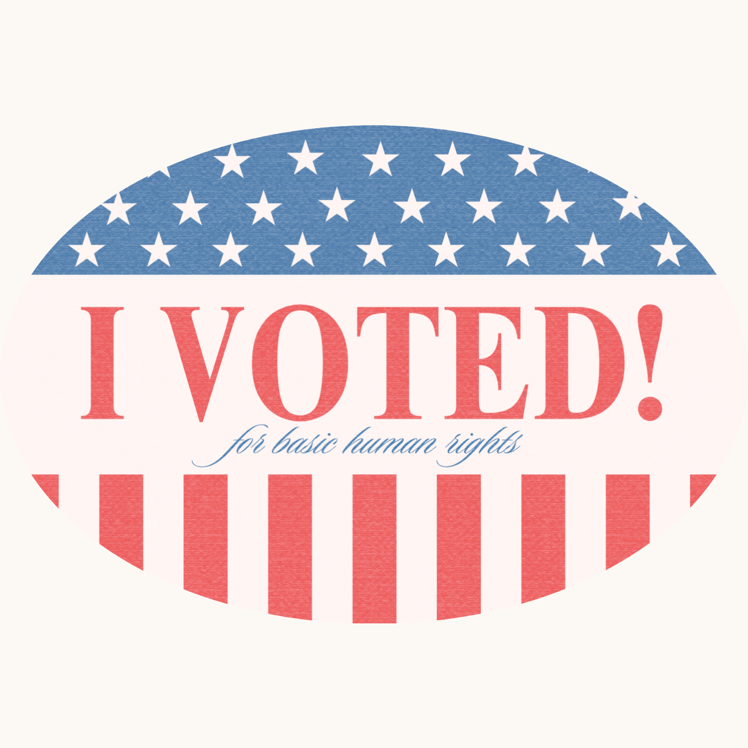 'VOTE' sticker