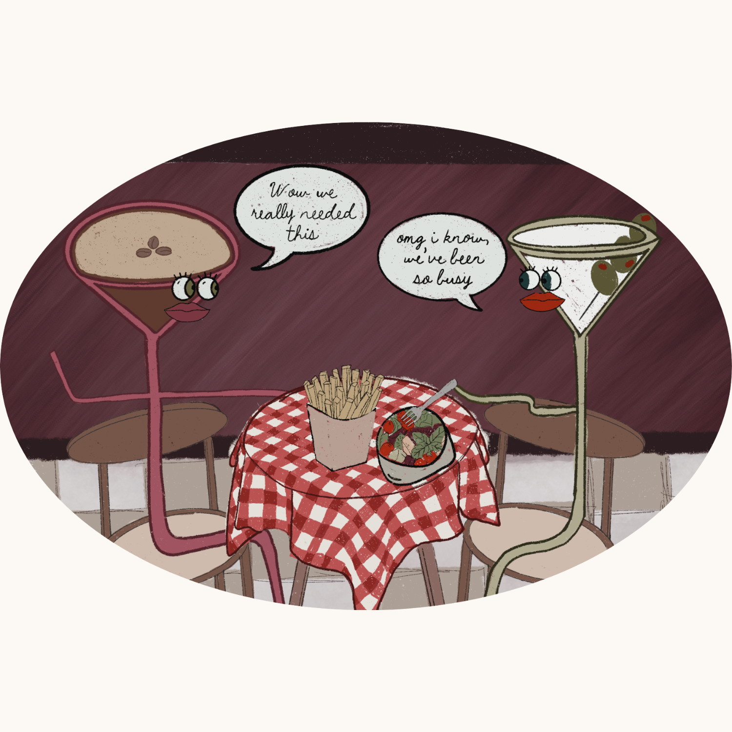 'Girl Dinner' sticker