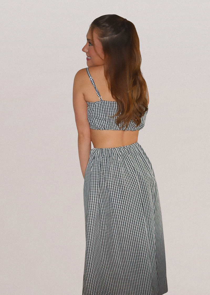 GINGHAM SET SKIRT