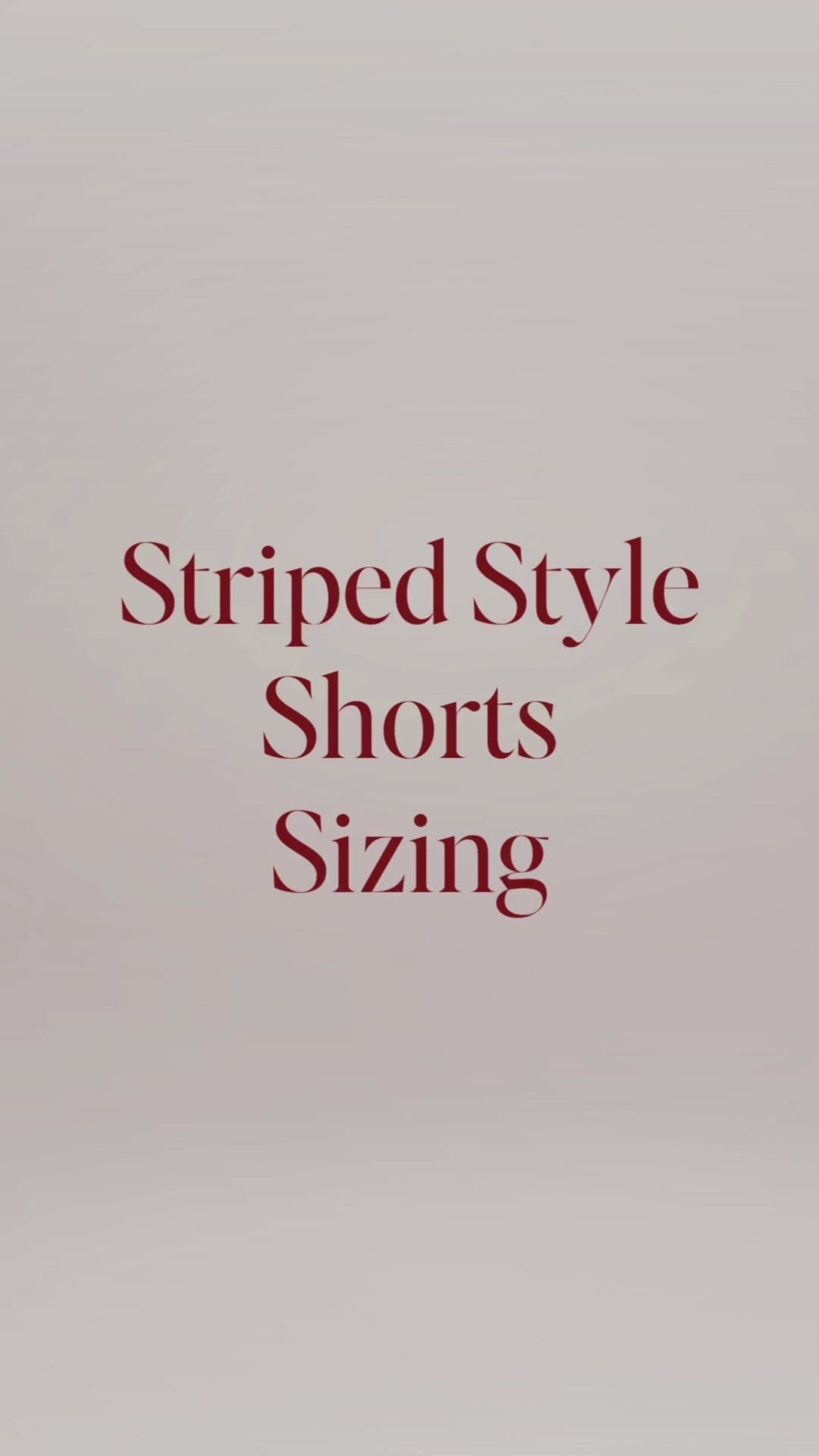 Striped Style Shorts